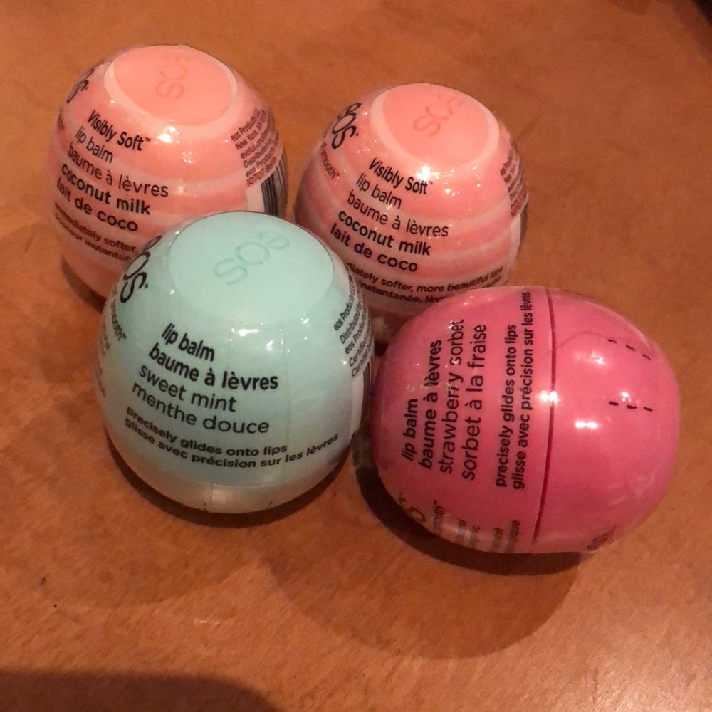 EOS lip balms
